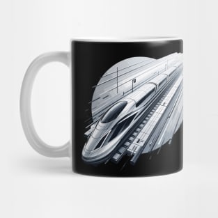 Futuristic Velocity: Hyperloop Train Mug